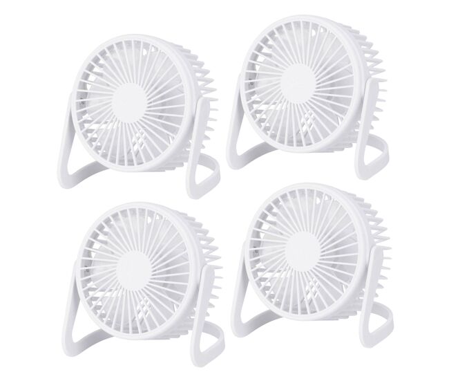 Conjunto de 4 ventiladores de mesa well home