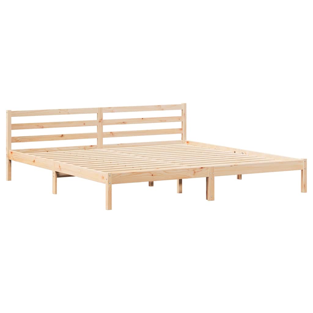 Estrutura de cama de casal king size - castanho 225,5 x 185,5 x 69,5 cm