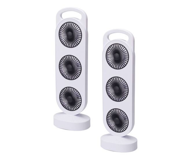Conjunto de 4 ventiladores de mesa well home