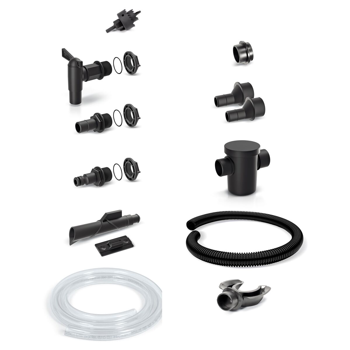 Conjunto de acessórios para tanques/barris de água da chuva