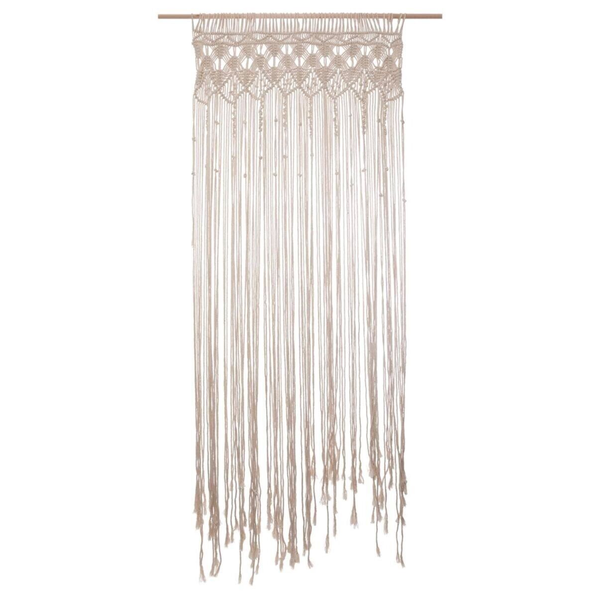 Cortina de fio well home macramé été