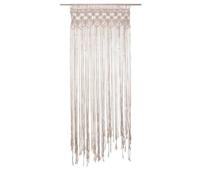 Cortina de fio well home macramé été