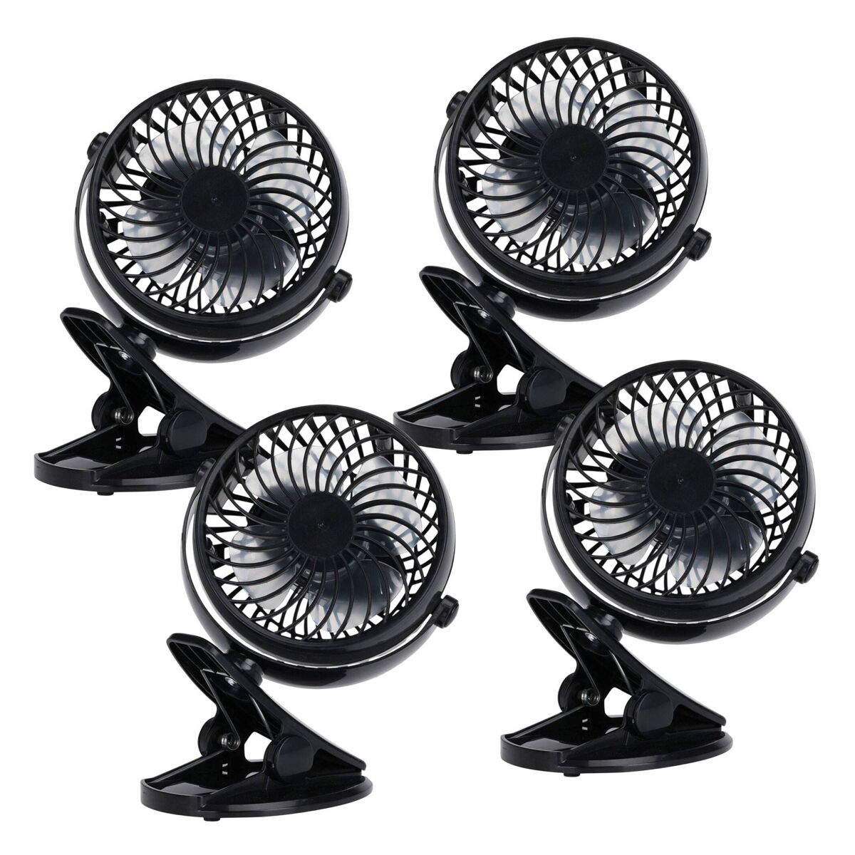 Conjunto de 4 ventiladores de clipe well home
