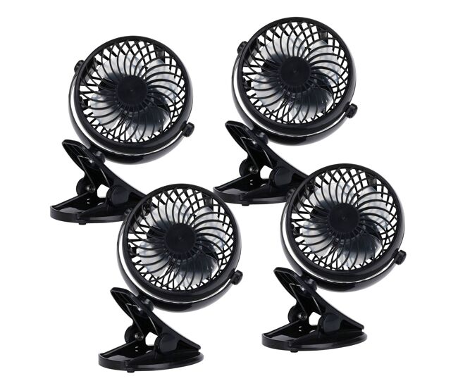 Conjunto de 4 ventiladores de clipe well home