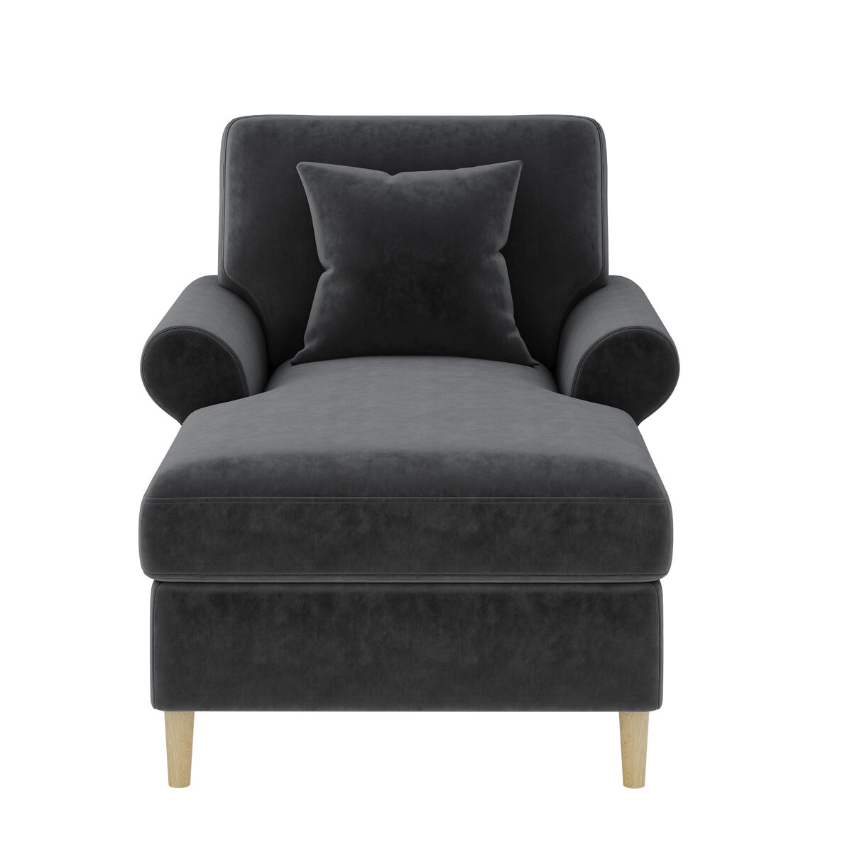 Poltrona relax xxl - poltrona de leitura, reclinável, de veludo - cinza
