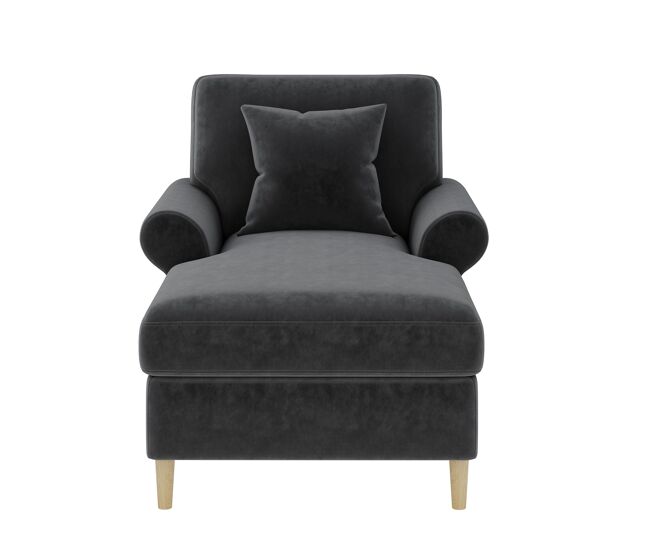 Poltrona relax xxl - poltrona de leitura, reclinável, de veludo - cinza