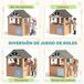 Casinha Infantil de Madeira Madeira de Abeto AIYAPLAY Casinha Infantil de Madeira Madeira de Abeto AIYAPLAY Castanho