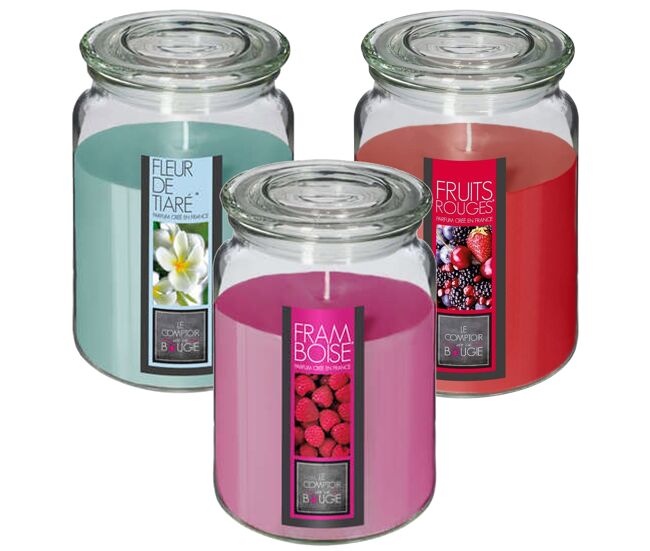 Conjunto de 3 velas perfumadas