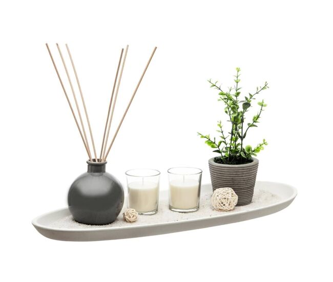 Conjunto de fragrâncias 'ylang' da well home com bandeja