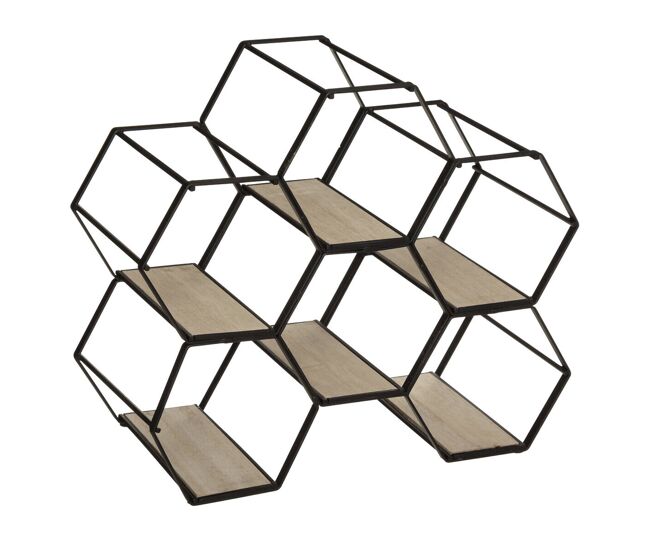 Suporte para vinhos well home 'arty' para 6 garrafas