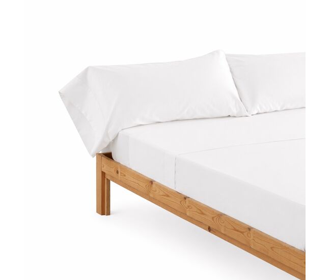 Conjunto de lençóis design branco cama 150cm (3 peças) donegal collections