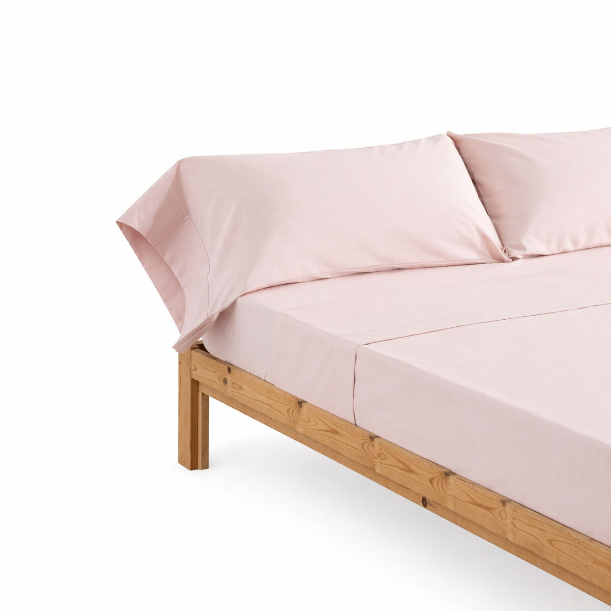 Conjunto de lençóis design rosa pálido cama 200cm (4 peças) donegal collections