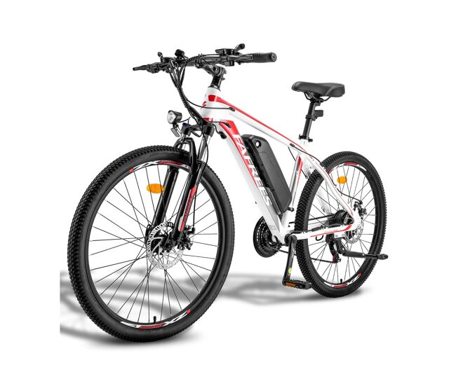 Electric bike fafrees hailong one - motor 250w bateria 36v13.5ah pneu 26" freio a disco mecânico - branco