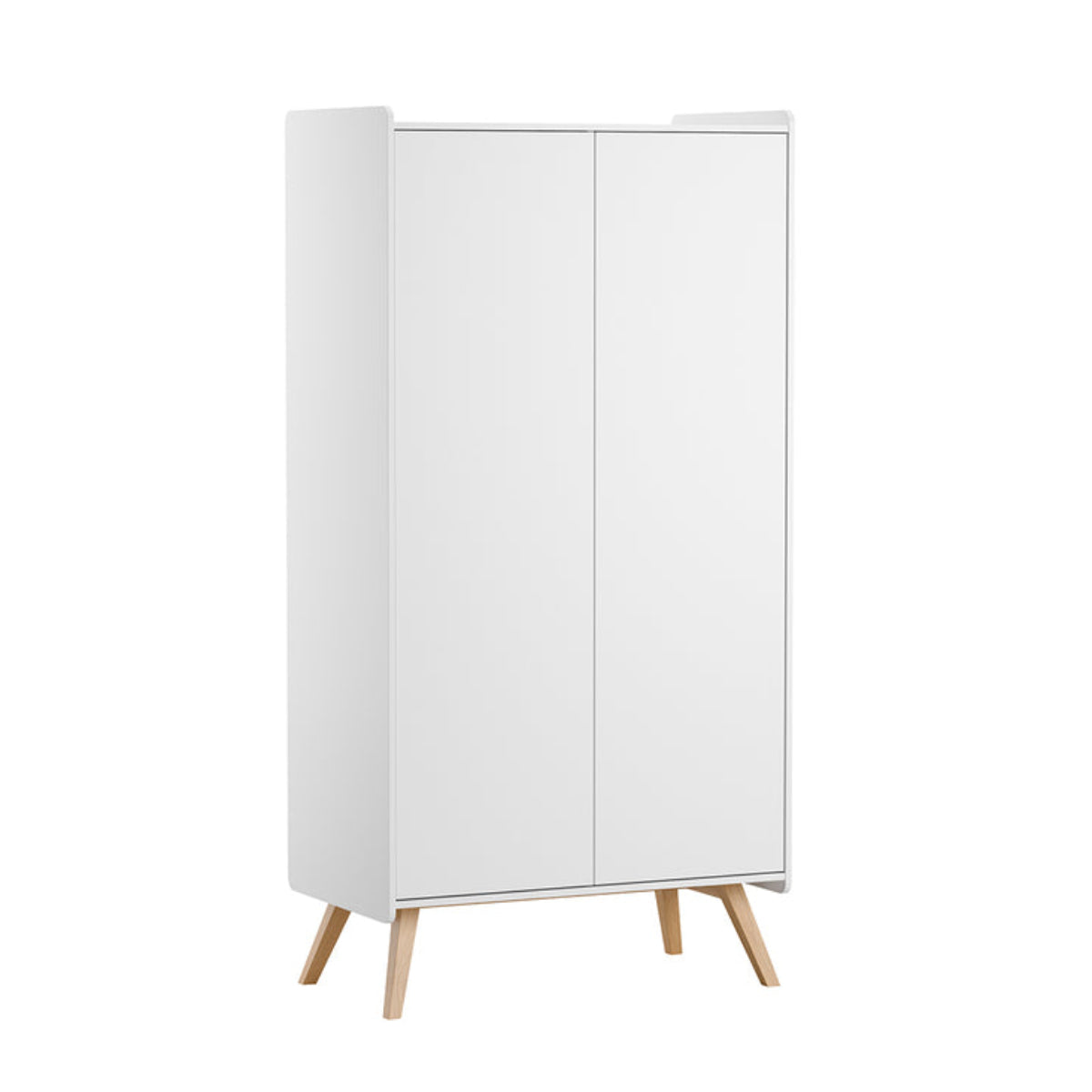 Roupeiro de 2 portas vox vintage blanc e madeira