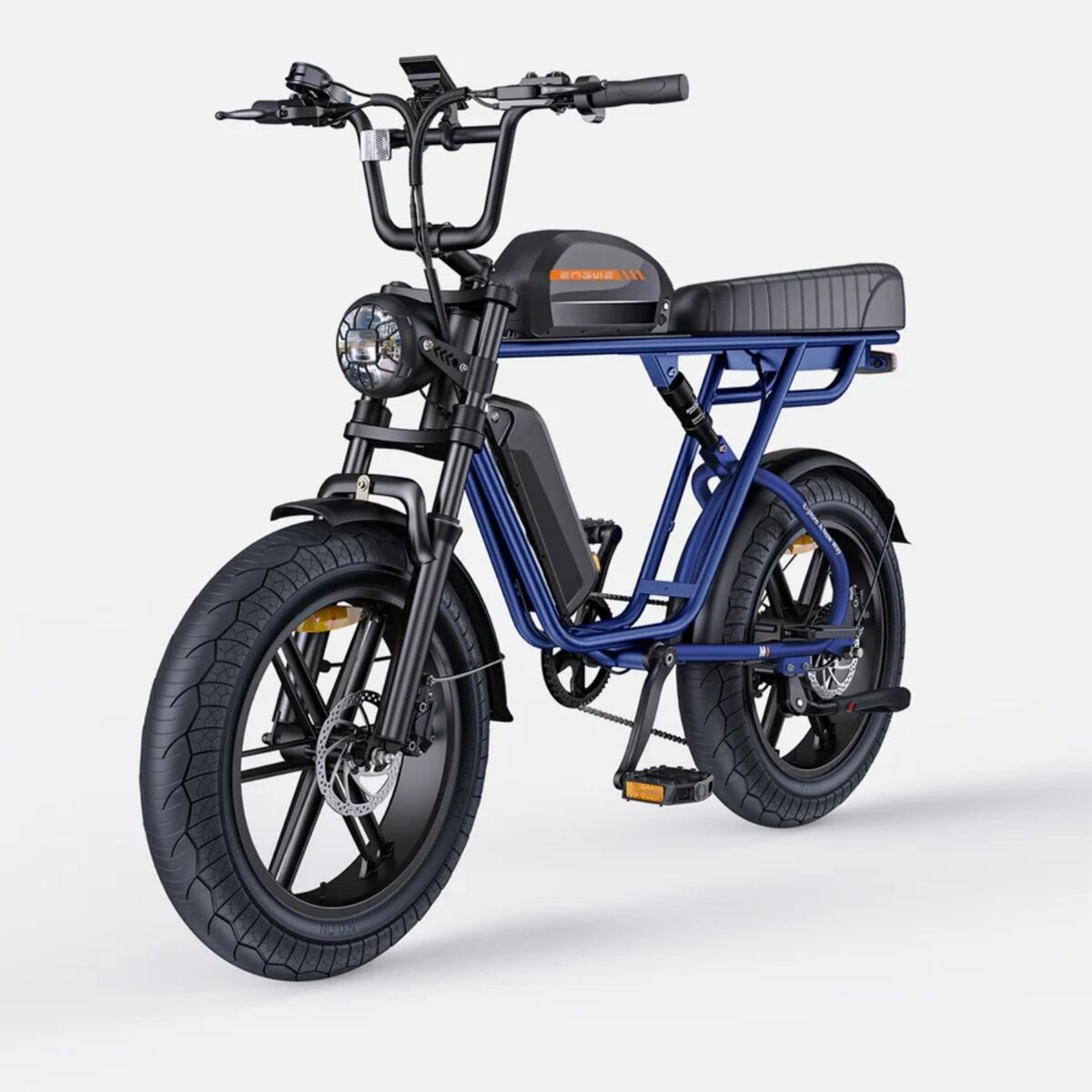 Electric bike engwe m1 eu - motor 250w bateria 48v28.6ah pneu 20" freio a disco hidráulico - azul