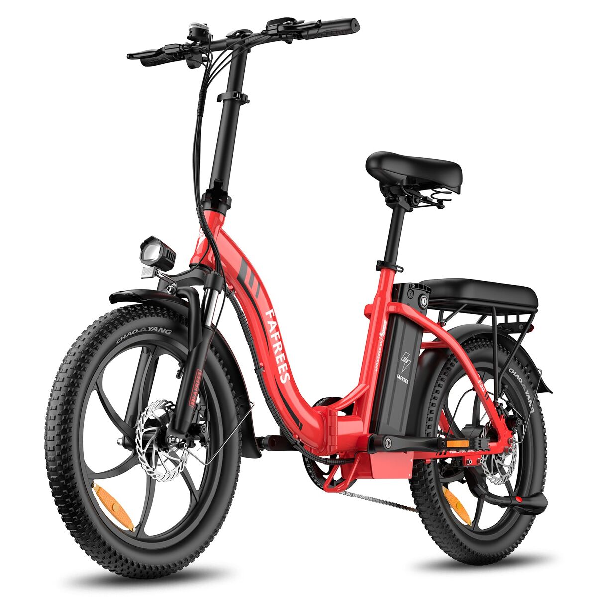 Fafrees f20 e-bike - motor 250w, bateria 36v18ah, travão a disco mecânico, 20", - vermelha