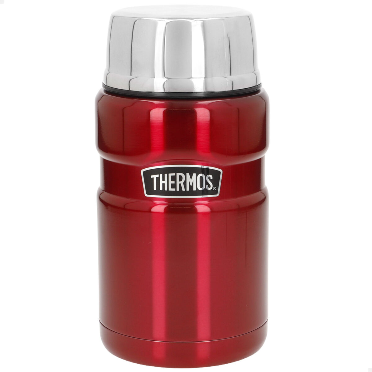 Garrafa térmica para alimentos thermos 710 ml em acier inox rouge metalizado