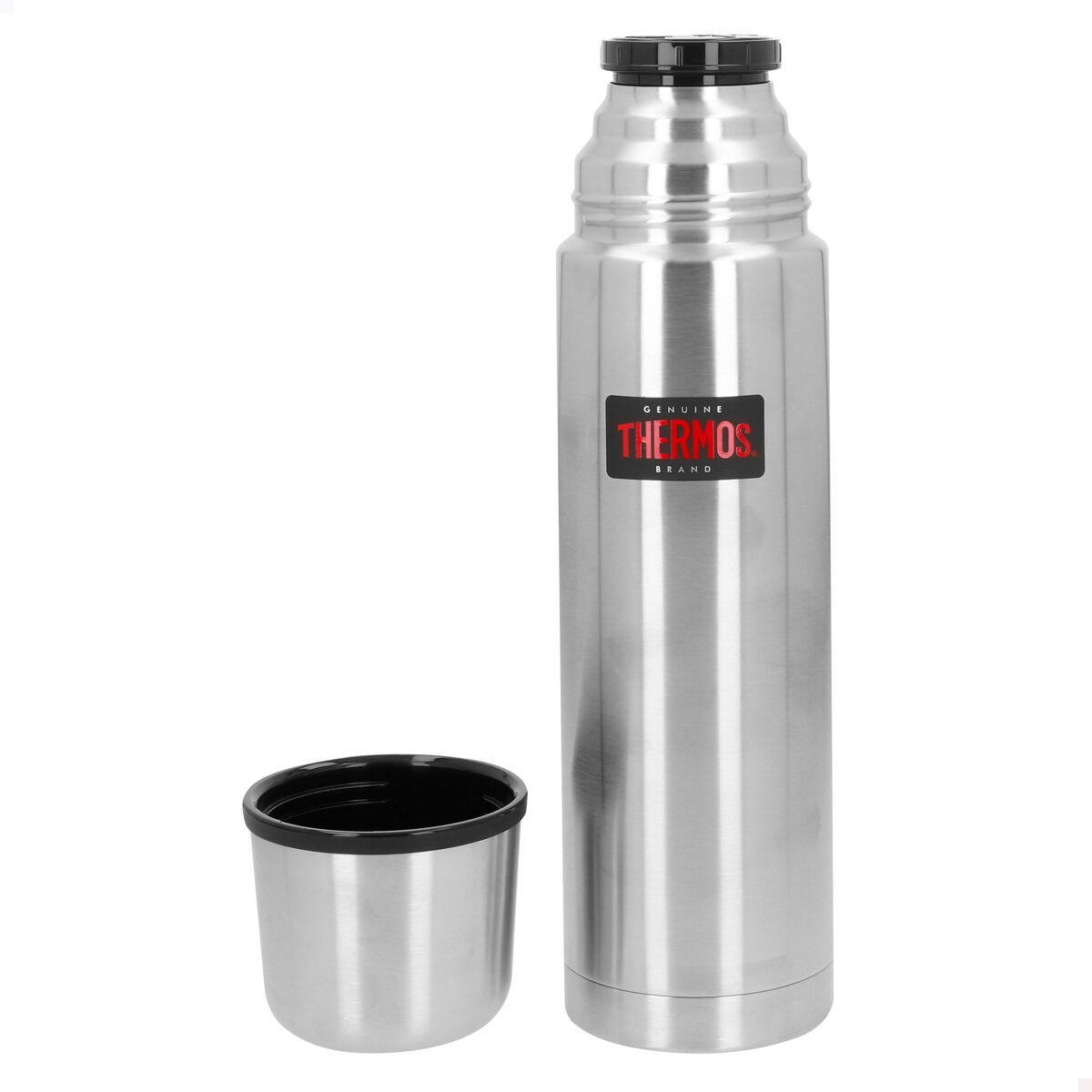 Thermos garrafa térmica em acier inox 750 ml prateada