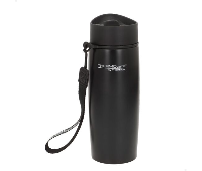 Thermos garrafa térmica de acier inox de 350 ml noire com alça de transporte