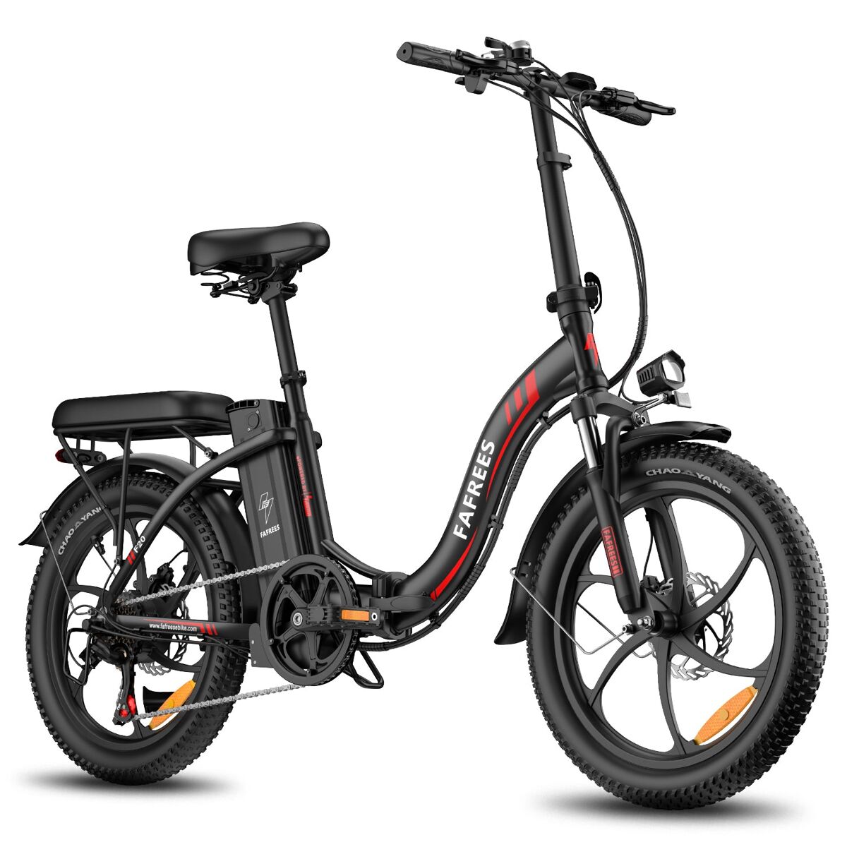 Fafrees f20 e-bike - motor 250w, bateria 36v18ah, disco mecânico, 20" - preta