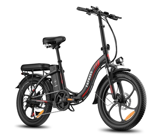 Fafrees f20 e-bike - motor 250w, bateria 36v18ah, disco mecânico, 20" - preta
