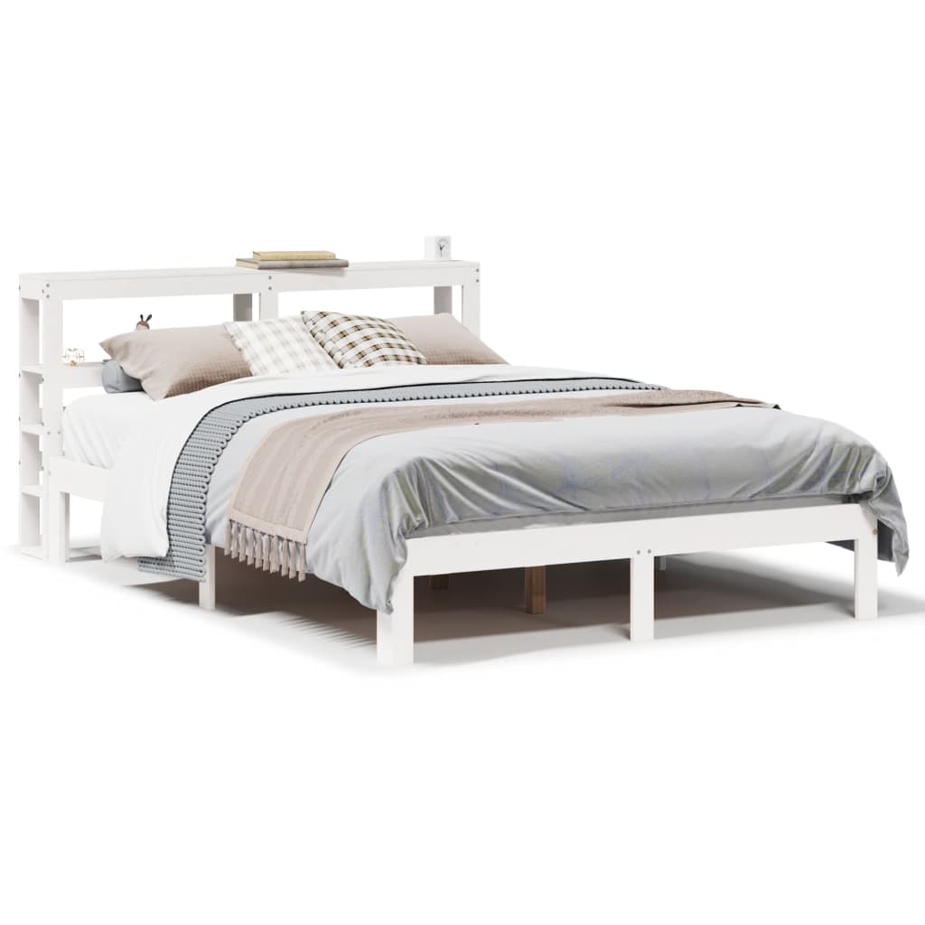 Estrutura de cama dupla para adultos c/ cabeceira - 120x200 cm branco