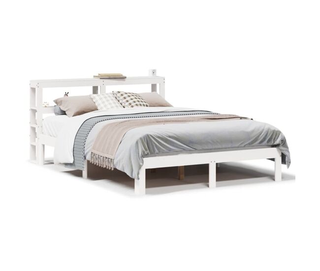 Estrutura de cama dupla para adultos c/ cabeceira - 120x200 cm branco