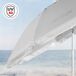 Aktive Guarda-sol de praia 8 varas guarda-sol basculante UV50 220x220 Aktive Guarda-sol de praia 8 varas guarda-sol basculante UV50 220x220 Cinza