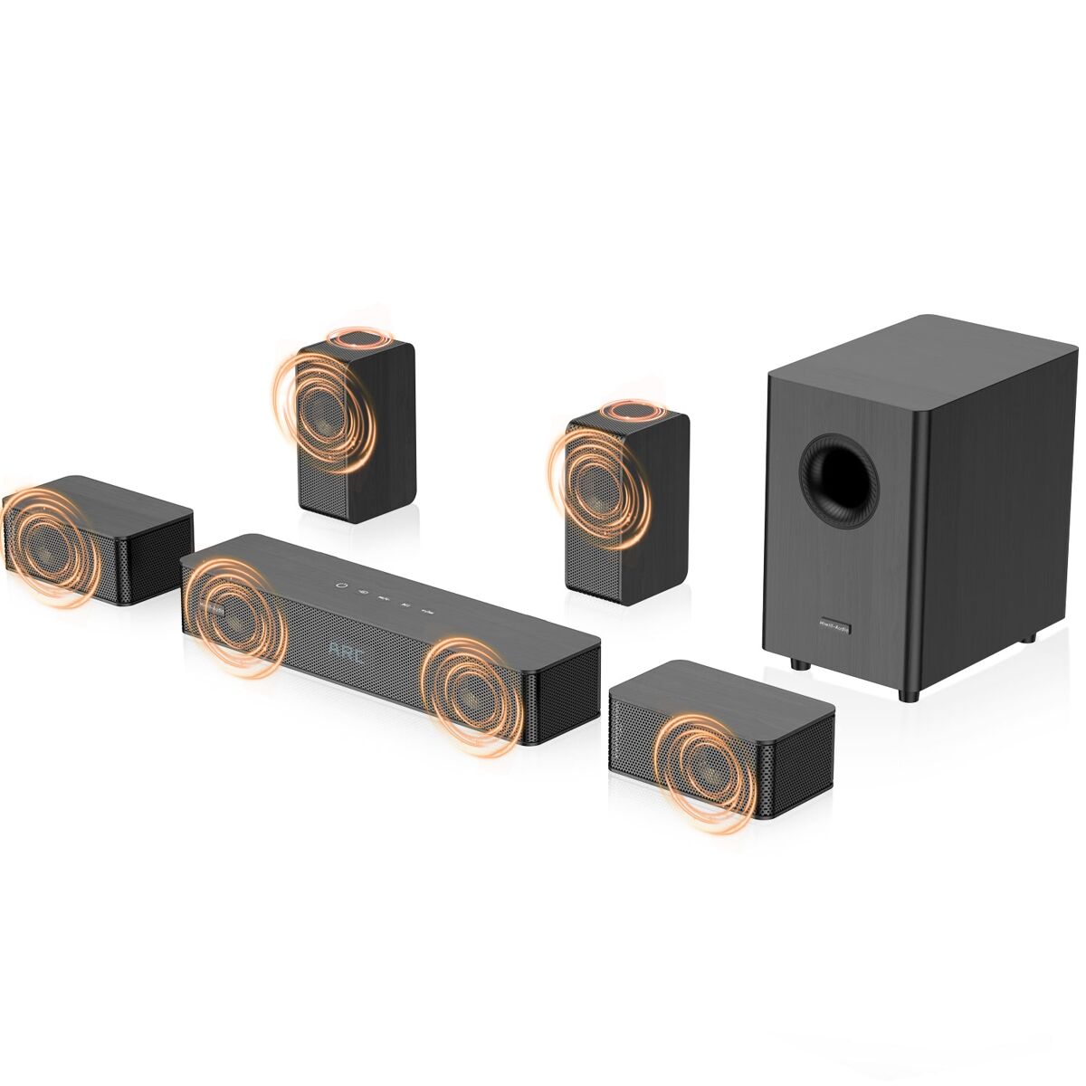 Soundbar para TV Hiwill-Audio N512 - 400W 5.1.2 Dolby Atmos