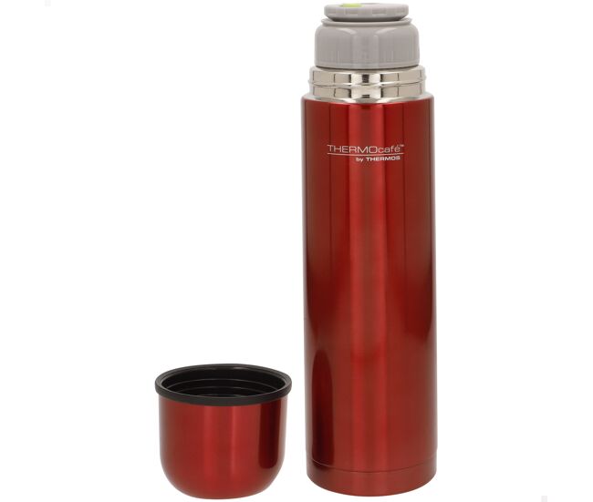 Thermos garrafa térmica de acier inox 1l rouge
