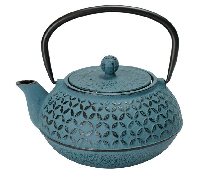 Bule de ferro fundido well home flower, 1 litro