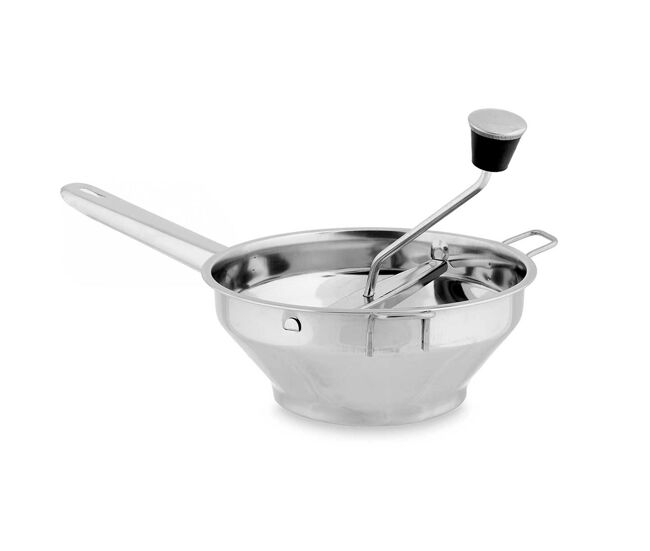 Moedor de alimentos em aço com 3 discos, 20 cm, coleção kinvara