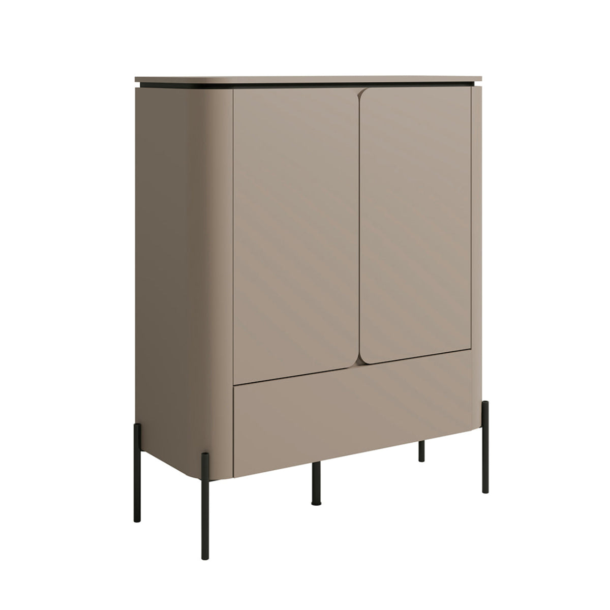 Aparador 2 portas 1 gaveta junon taupe