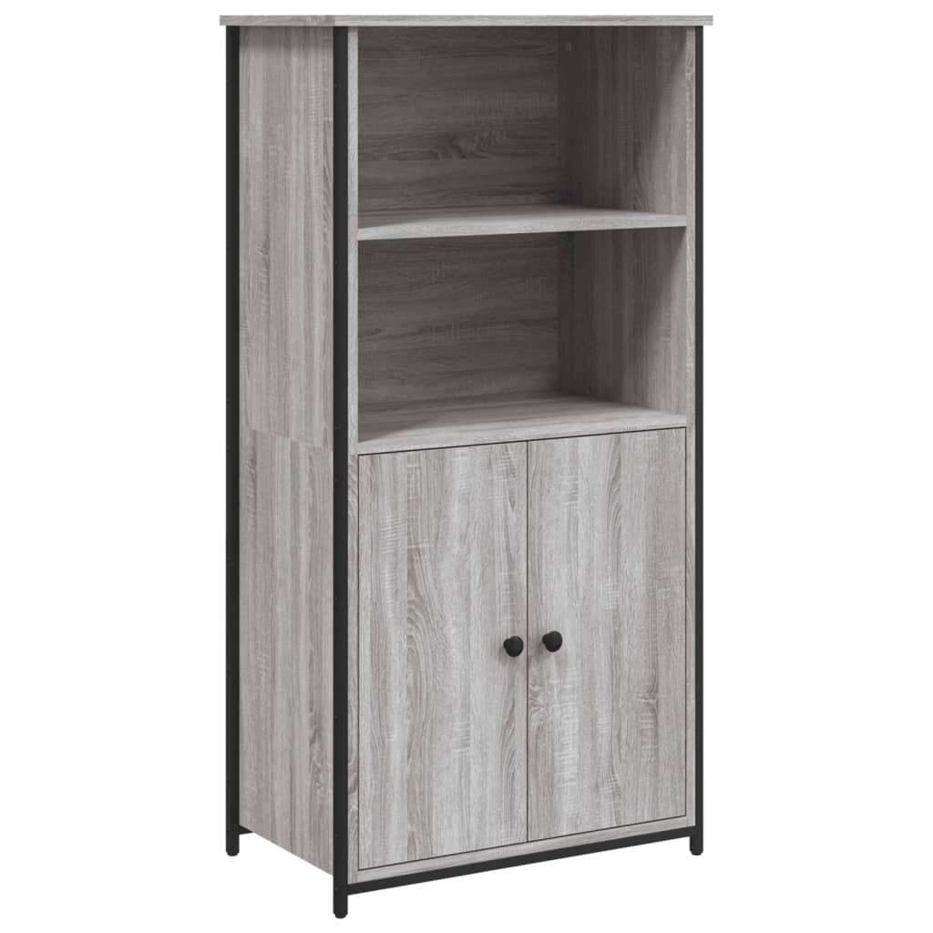 Armário alto - bufete - móvel de apoio 62x36x121,5 cm derivados de madeira cinza sonoma pt1207