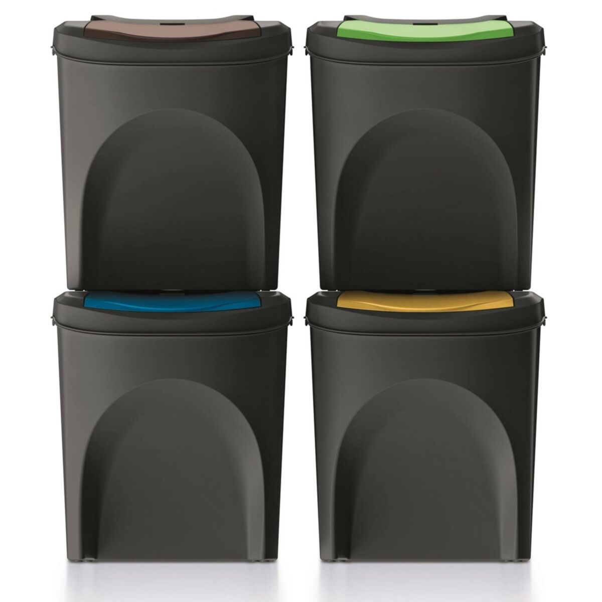 Conjunto de 4 latas de lixo KEDEN SORTIBOX