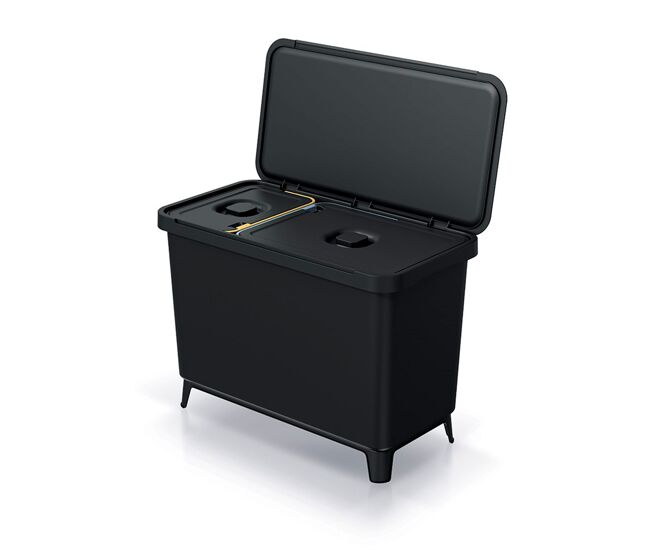 Sistema de triagem de reciclagem keden 1x10l + 1x23l