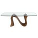 ANGEL CERDA Mesa de jantar oval em forma de barril ANGEL CERDA Mesa de jantar oval em forma de barril Nogal