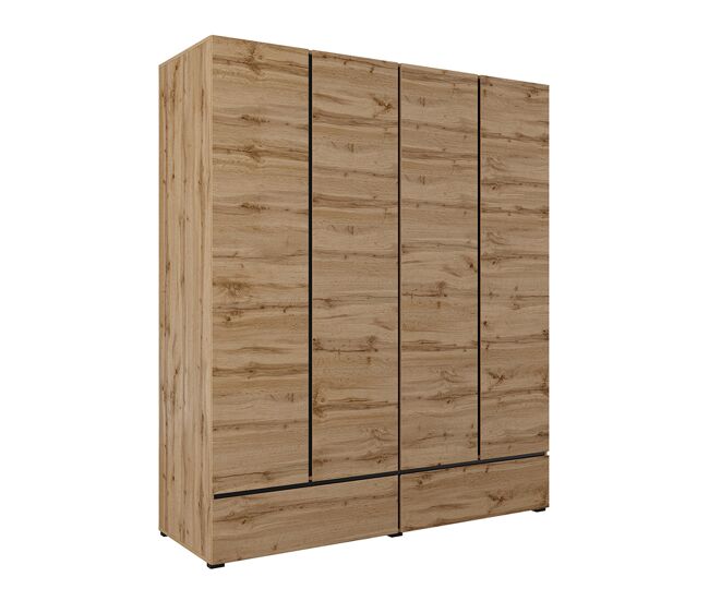 Roupeiro de 4 portas e 2 gavetas lilia wood