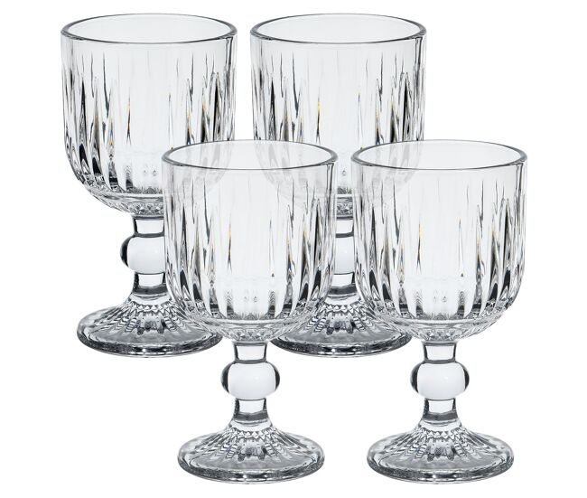 Conjunto de 4 copos de cristal san ignacio de 300ml