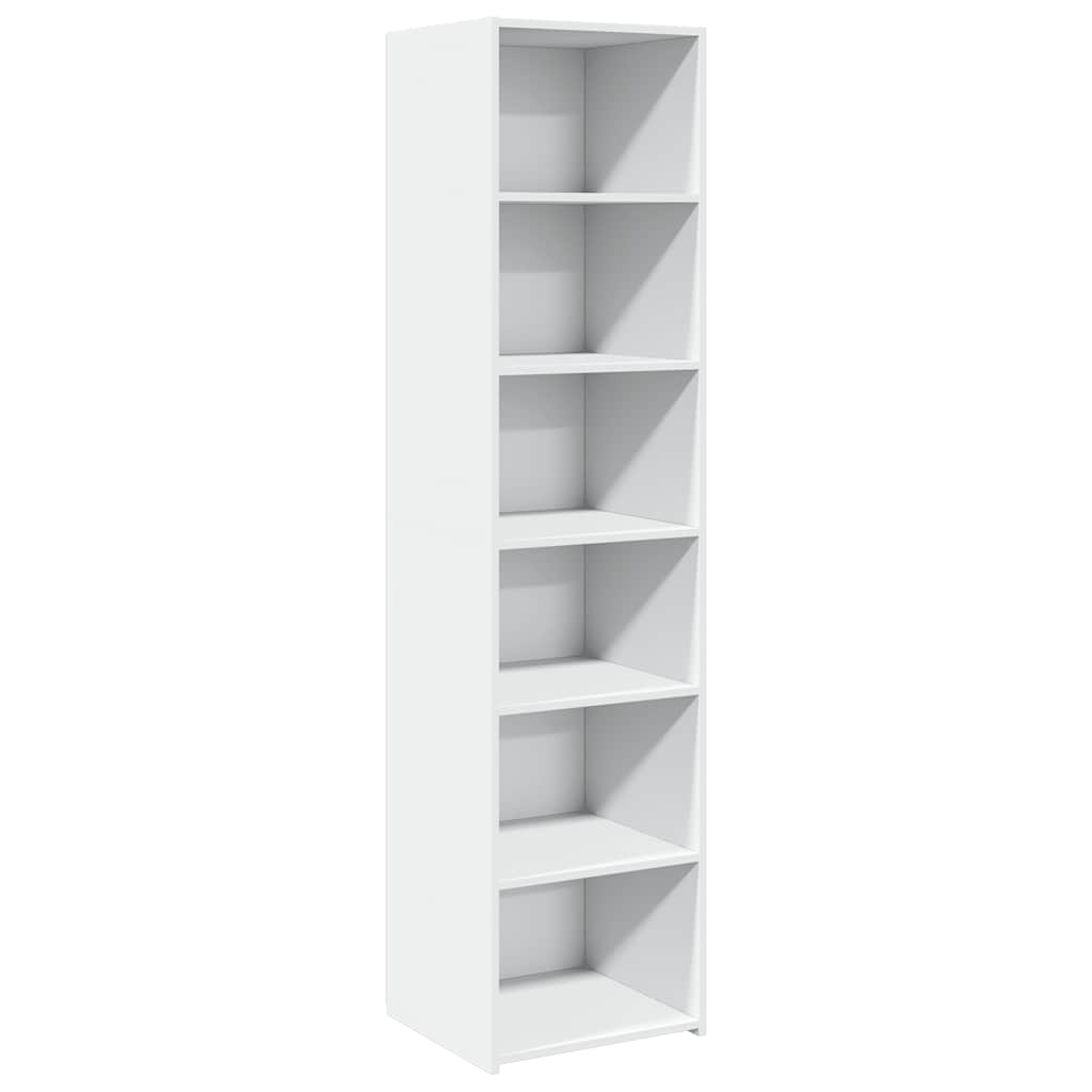 Armário alto - bufete - móvel de apoio 45x41x185 cm derivados de madeira branco pt1210