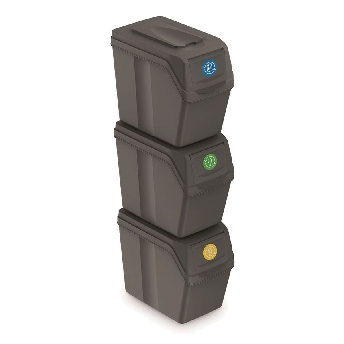 Conjunto de 3 lixeiras de reciclagem KEDEN SORTIBOX