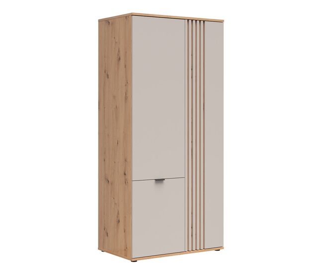 Roupeiro ezra de 3 portas caxemira e bois