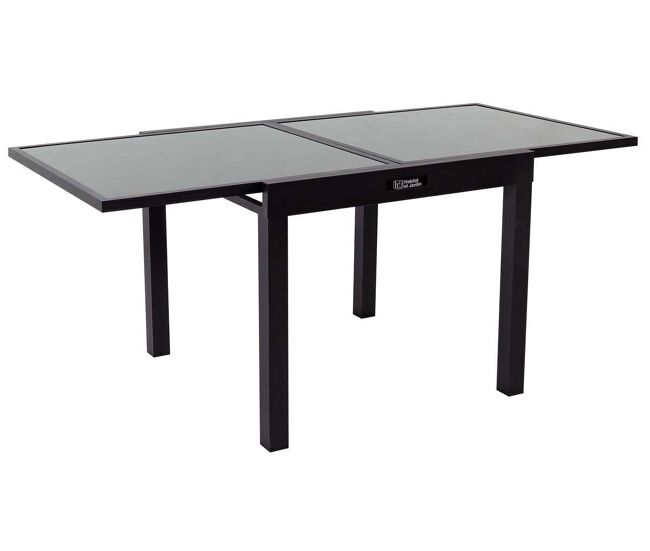 Mesa de jardim em alumínio extensível "porto 8" - phoenix - preta