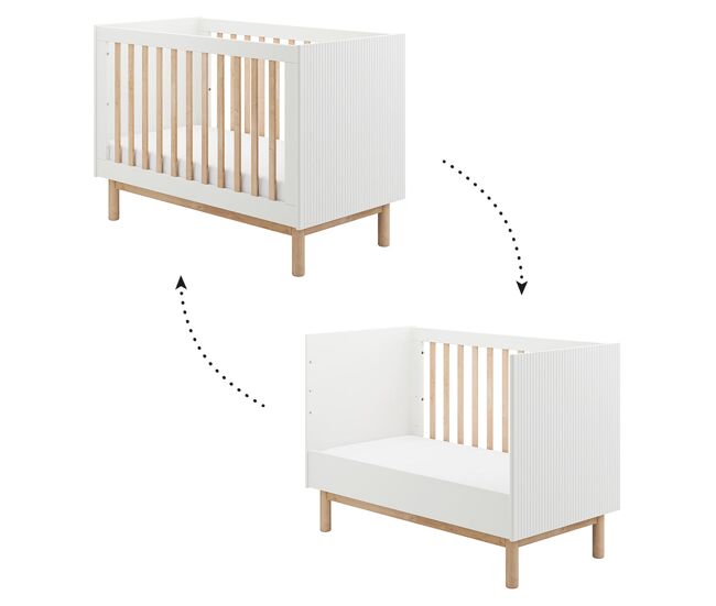 Berço evolutivo 60x120 pinio miloo blanc