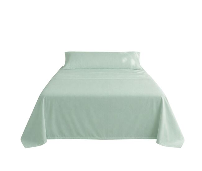 Jogo de lençóis turquesa cama de 90cm 144 fios donegal collection