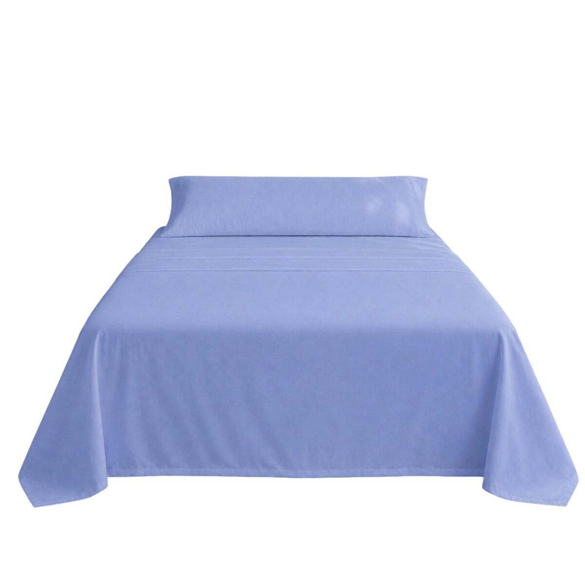 Jogo de lençóis azul cama de 150cm 144 fios donegal collections