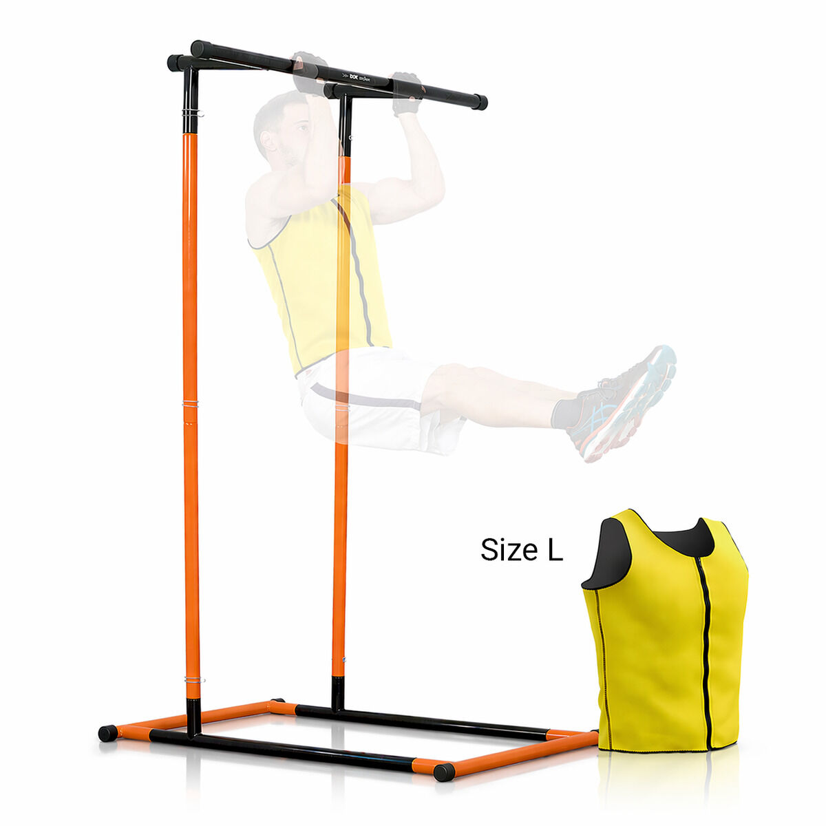 Pack estação de flexões na barra e colete desportivo sauna innovagoods