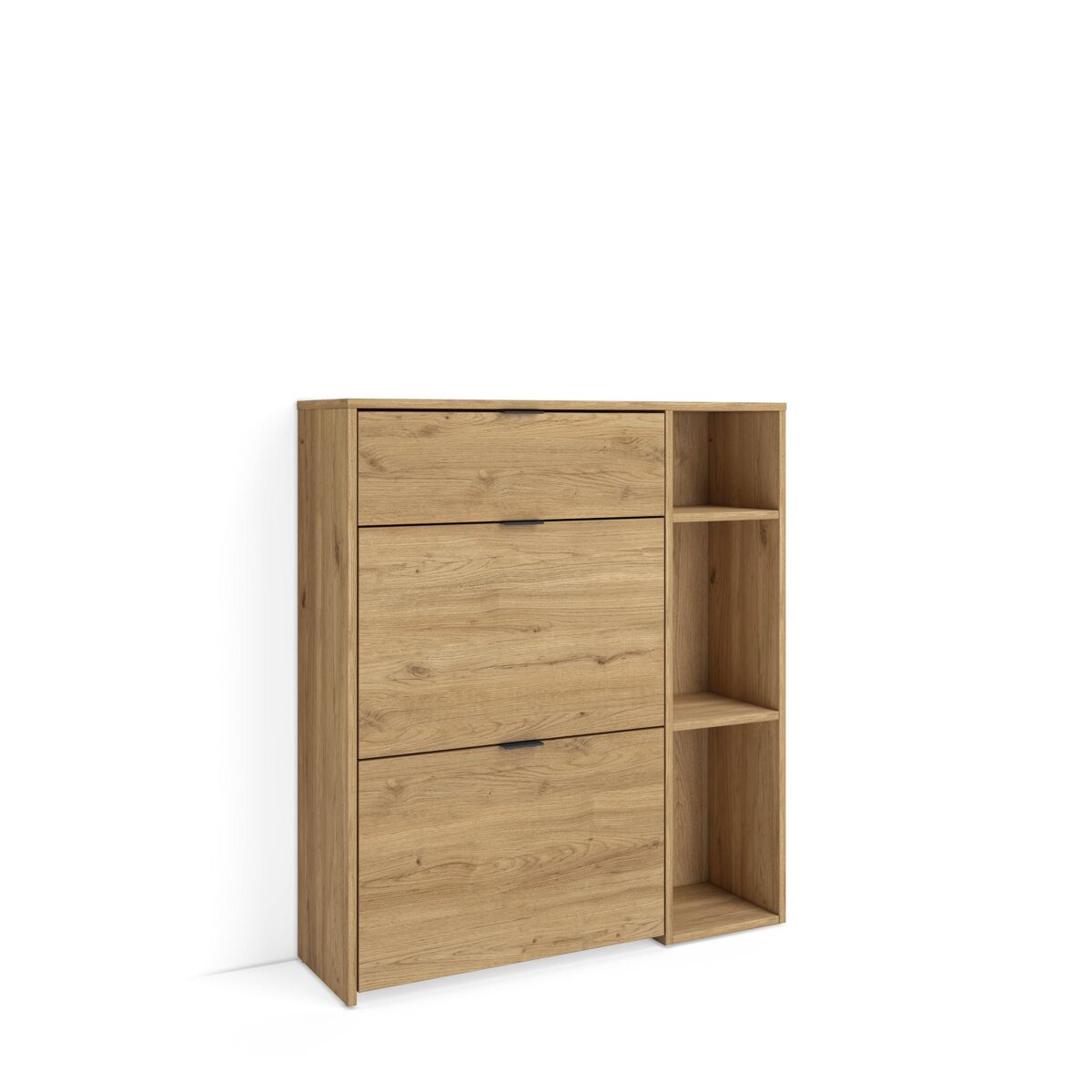 Sapateira, arrumação, organizador, 90x102x27 cm, 10 pares de sapatos, hall de entrada, estilo moderno, carvalho