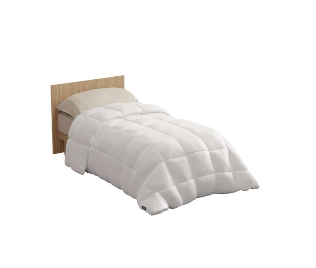 Edredão warmy e200 nalui microfibra (200 gr/m²), suave e respirável blanco