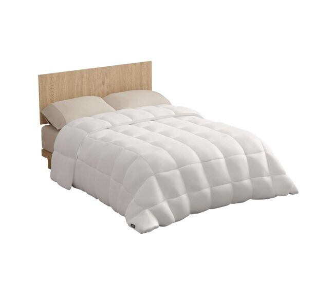 Edredão warmy e200 nalui microfibra (200 gr/m²), suave e respirável blanco